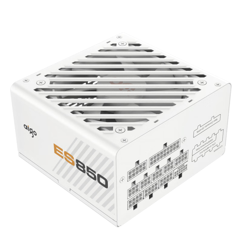 aigo 爱国者 电竞ES850W ATX3.0 金牌（90%）全模组ATX电源 850W 白色