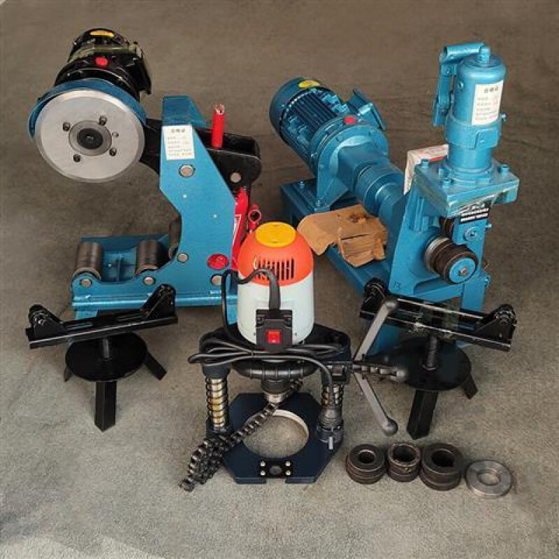 丹斯提尼消防管道三件套压槽滚槽机电动液压水钢管安装沟槽机切管机开