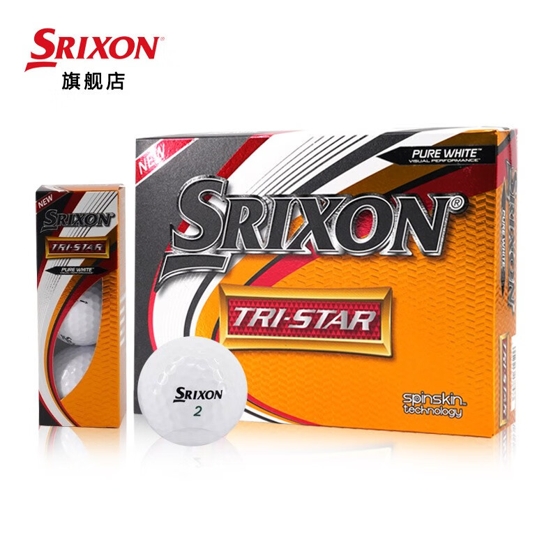 SRIXON史力胜 高尔夫球三层球golf远距离球 高水准球 TRI STAR柔软（12颗装） TRI STAR 19款