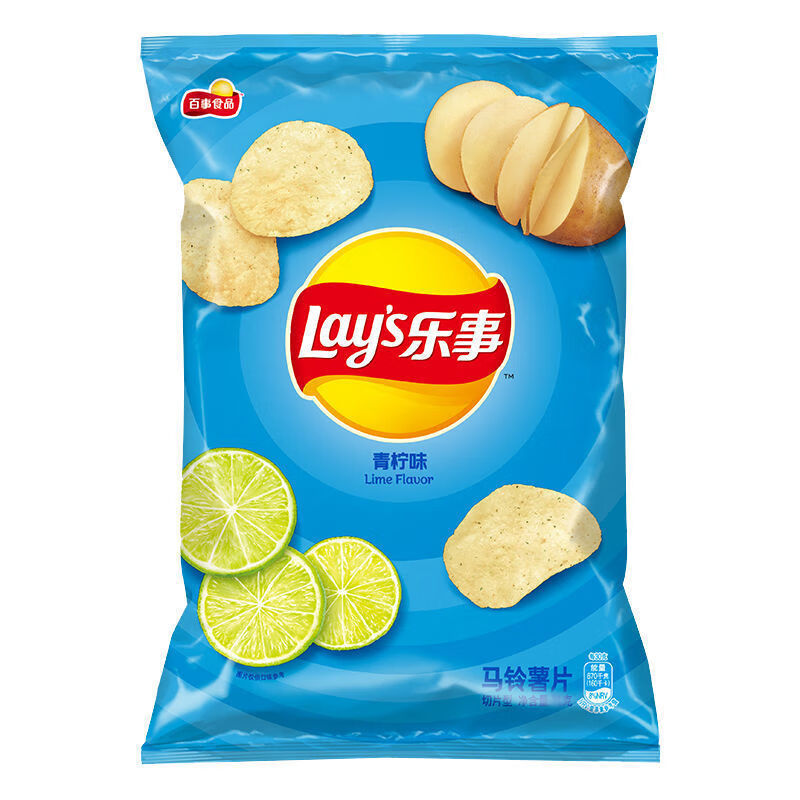 乐事薯片70g*3袋装口味原味黄瓜红烩烧烤膨化休闲居家零食 清新青柠味