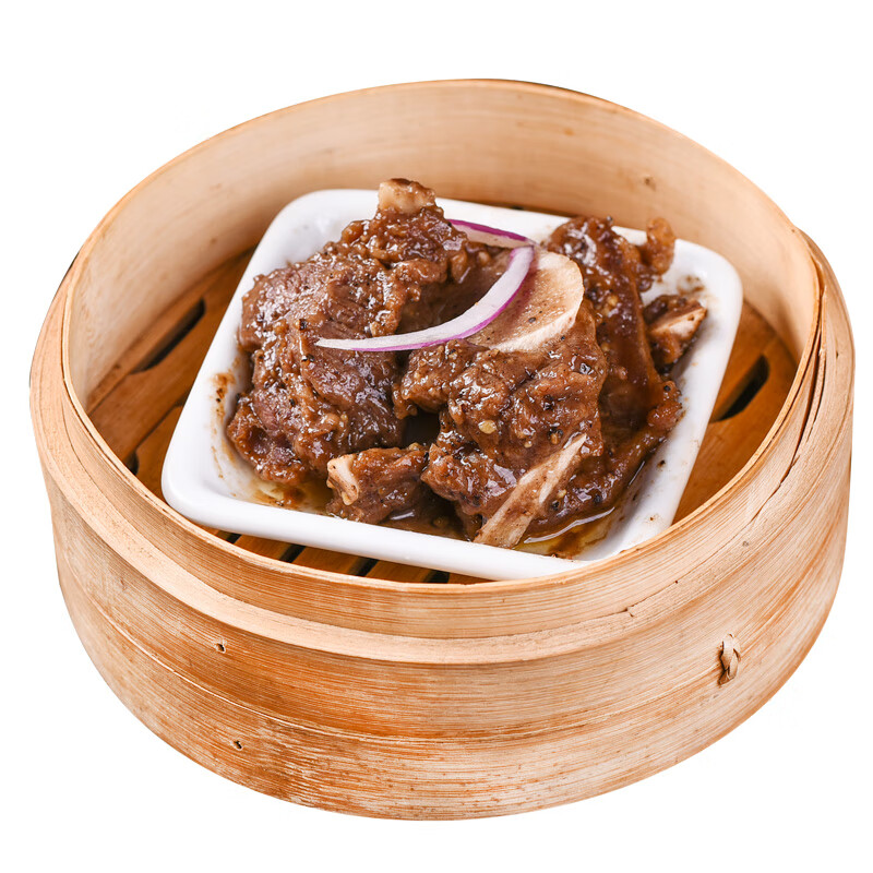 添运楼  黑椒牛仔骨蒸焗烤冷冻菜肴广式茶楼早茶点心快手菜 牛仔骨200