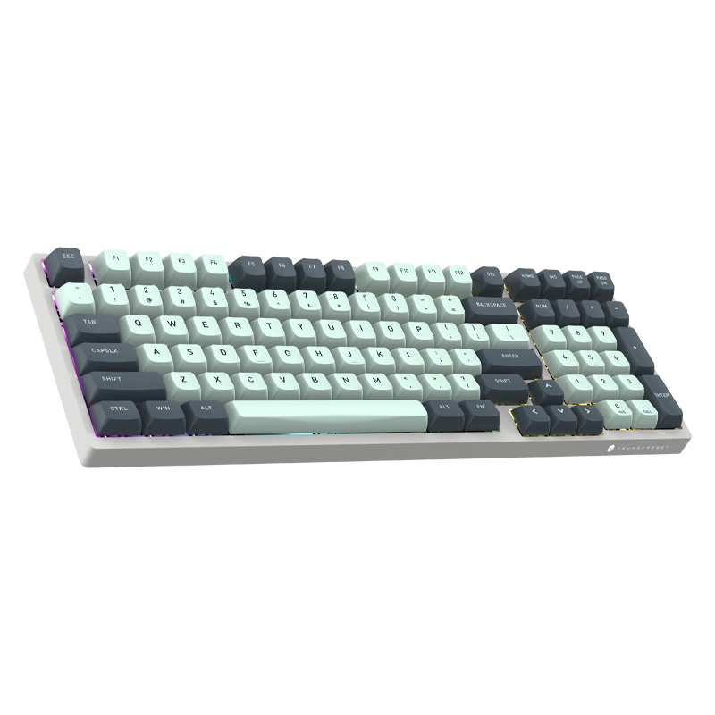 ����ThundeRobot��K98�Ȳ�ΰ� ѩ��T���� ������Ϸ��е���� ABS��ñȫ������λ��RGB������Ϸ�칫����98��