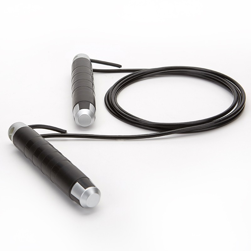 蒂尔士 跳绳成人减肥健身儿童学生中考考试轴承负重手柄钢丝绳子  魅力银负重款钢丝绳+备绳