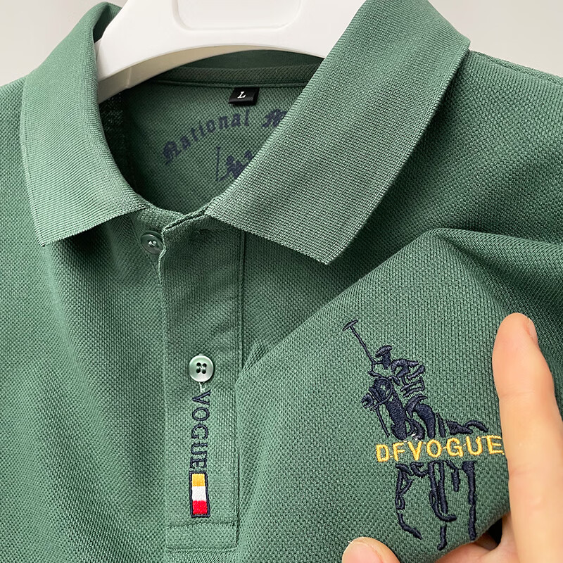 圣大保罗(polo&racquetclub)短袖t恤男夏季纯棉翻领男装高端品牌商务