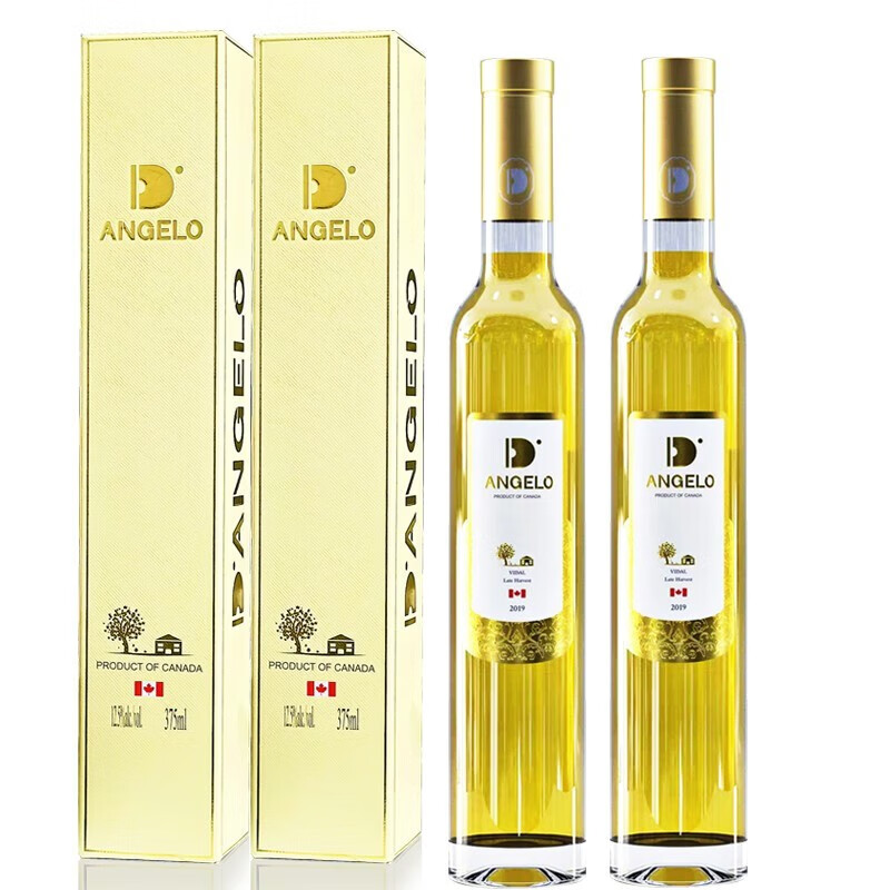帝安吉乐(dangelo)加拿大冰酒 vqa认证冰酒甜白葡萄酒维代尔精选级晚