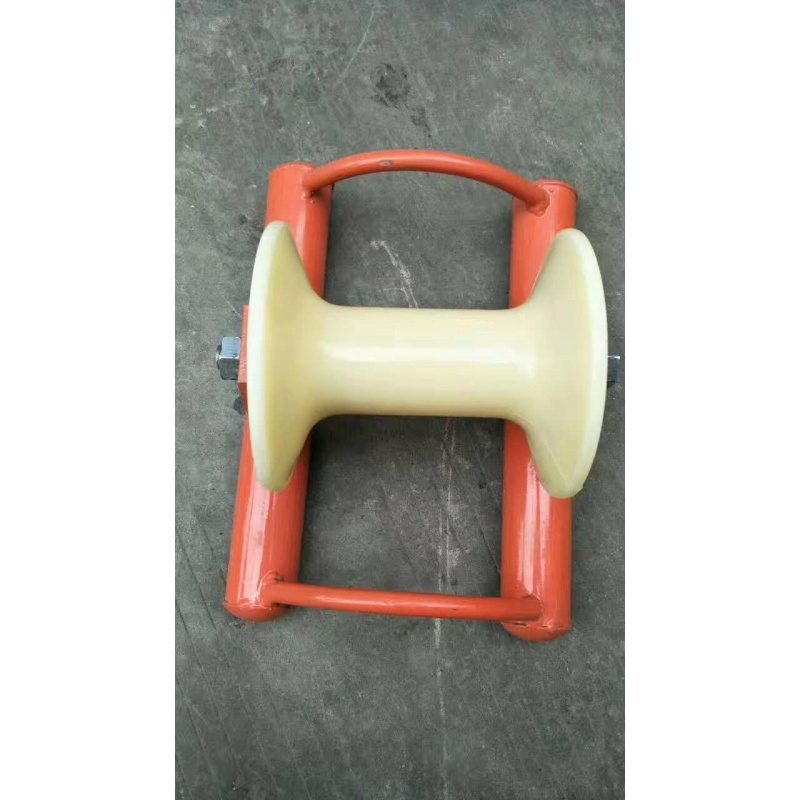 枭采直线滑轮 电缆放线电力滑车 桥架滑轮 转角地缆 井口尼龙轮铁铝轮