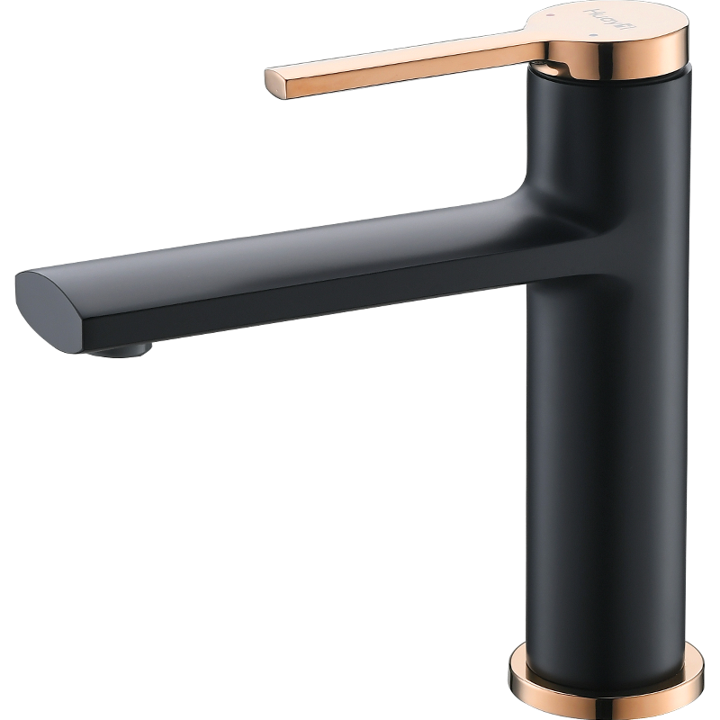 华艺卫浴水龙头 华艺卫浴黑色水龙头冷热洗脸盆龙头台盆洗手盆卫生间