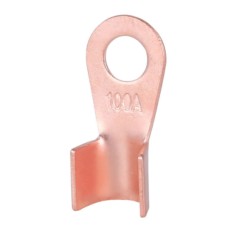 铜皮纯紫铜ot100a开口鼻铜鼻接线端子厂标通用端子汽车配件铜端子 3a