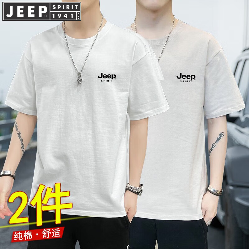 ���ڲ�����JEEP SPIRIT���ա�����װ������T�������·���ʿ�ļ������괿�޼�Լ������ ��ɫ+��ɫ 3XL (150��-175��)