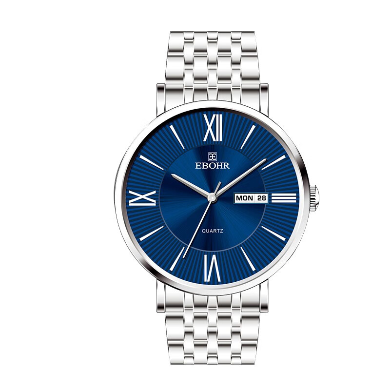 依波表(ebohr)依波(ebohr)表男士商务女士生日礼物钢带石英腕表情侣表
