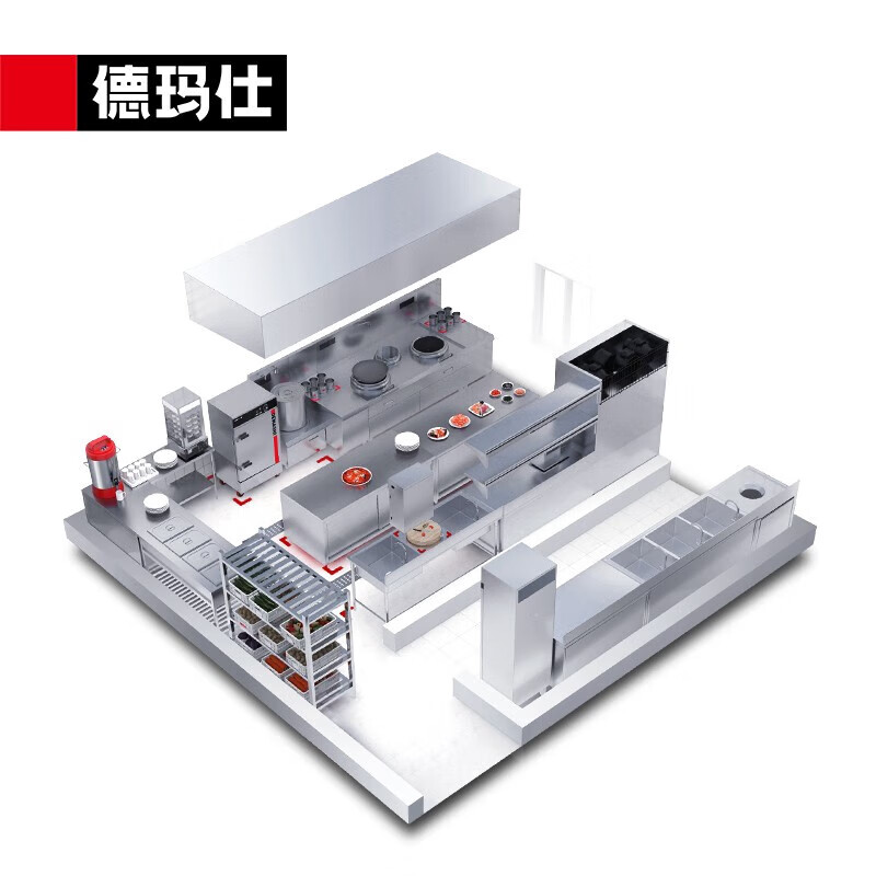德玛仕（DEMASHI）工程设计解决方案 单位厨房工程改造(定制方案） 整体厨房一站式解决方案使用感如何?