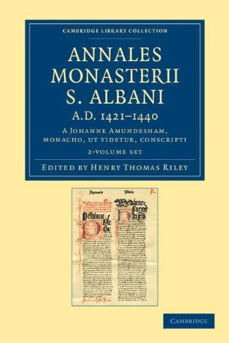 预订 Annales monasterii S. Albani AD 1421–1440 2 Volume Set