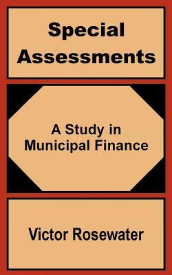 预订 special assessments: a study in municipal finance
