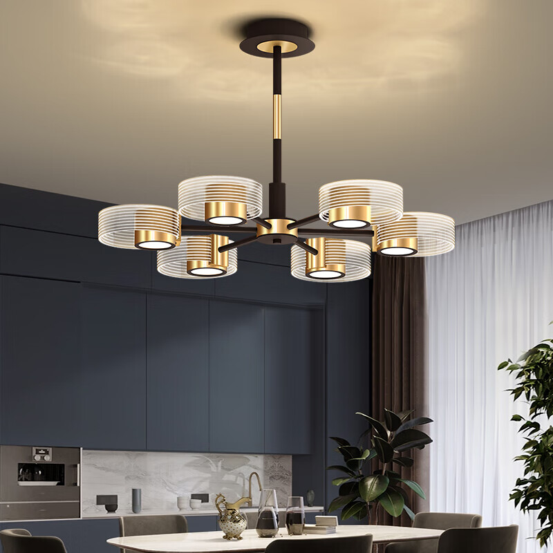 vvs美学灯 轻奢现代简约led吊灯客厅商场大气别墅灯具创意造型餐厅灯