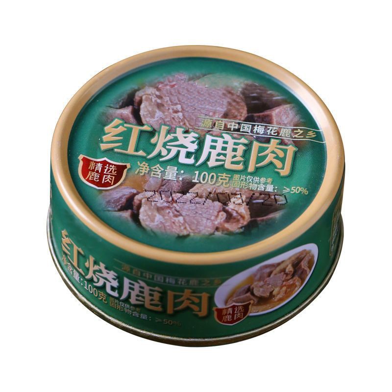 PLUS会员：熟食红烧鹿肉100g*6罐