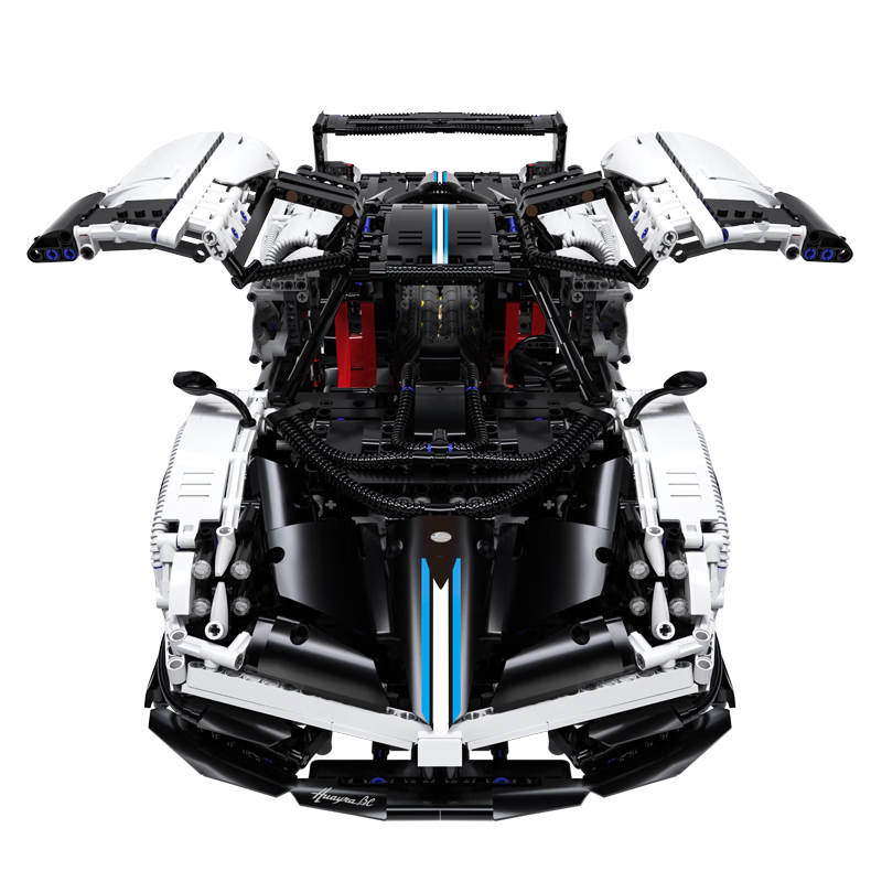 星辉(rastar)帕加尼积木车1:8巨无霸机械拼装车成人高难度拼插玩具