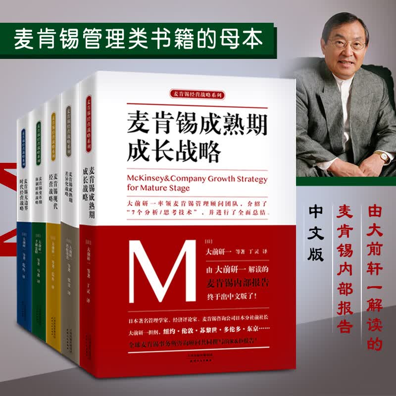 【包邮】学会运用金字塔原理培养结构化战略思维和高效沟通 麦肯锡经营战略系列丛书(全5册)定价301.6