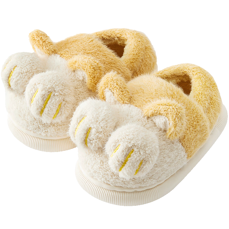 父母必备：幸福玛丽儿童棉拖鞋，舒适保暖含防滑功能
