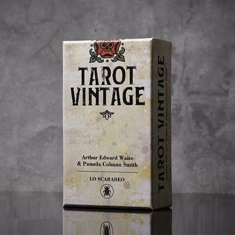 霜魄塔罗牌韦特古体伟特塔罗卡牌tarot  意大利复古韦特 复古玫瑰牌+指导书