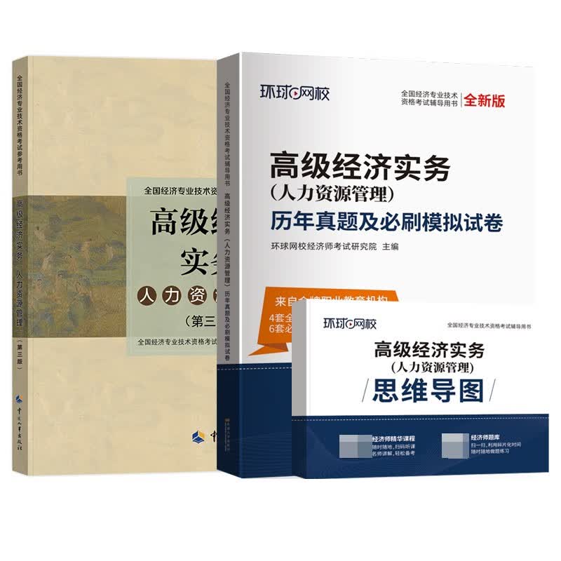 高级经济师教材+环球试卷人力资源（2本）