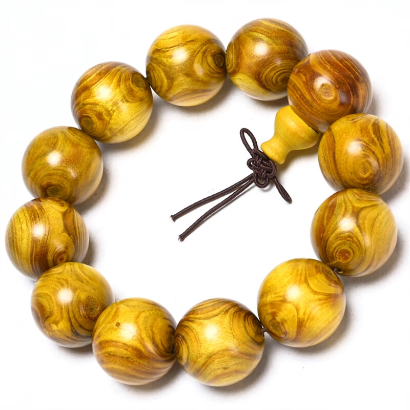 黄金柚手串 黄金柚木手串对眼鬼脸佛珠2.