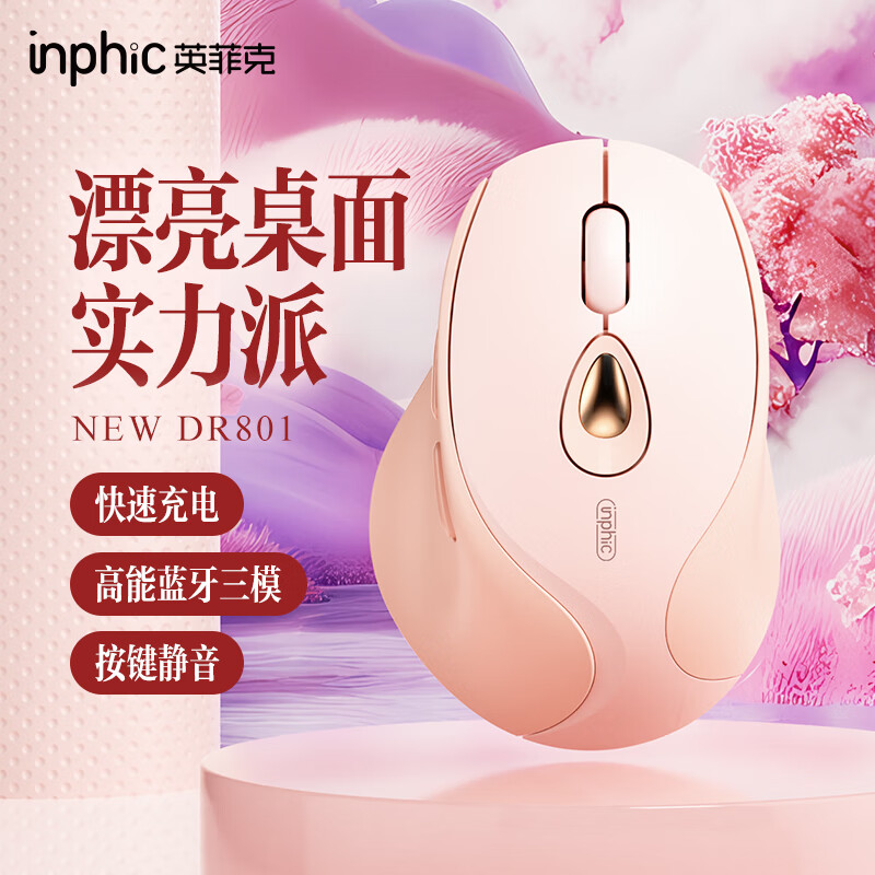 Ӣ�ƿˣ�INPHIC��DR801�����������ɳ�����幤ѧŮ���칫���������ڱʼǱ�����ipadƽ�� ��������ģ+��4��DIY��ֽ��DR801�̲�ɫ