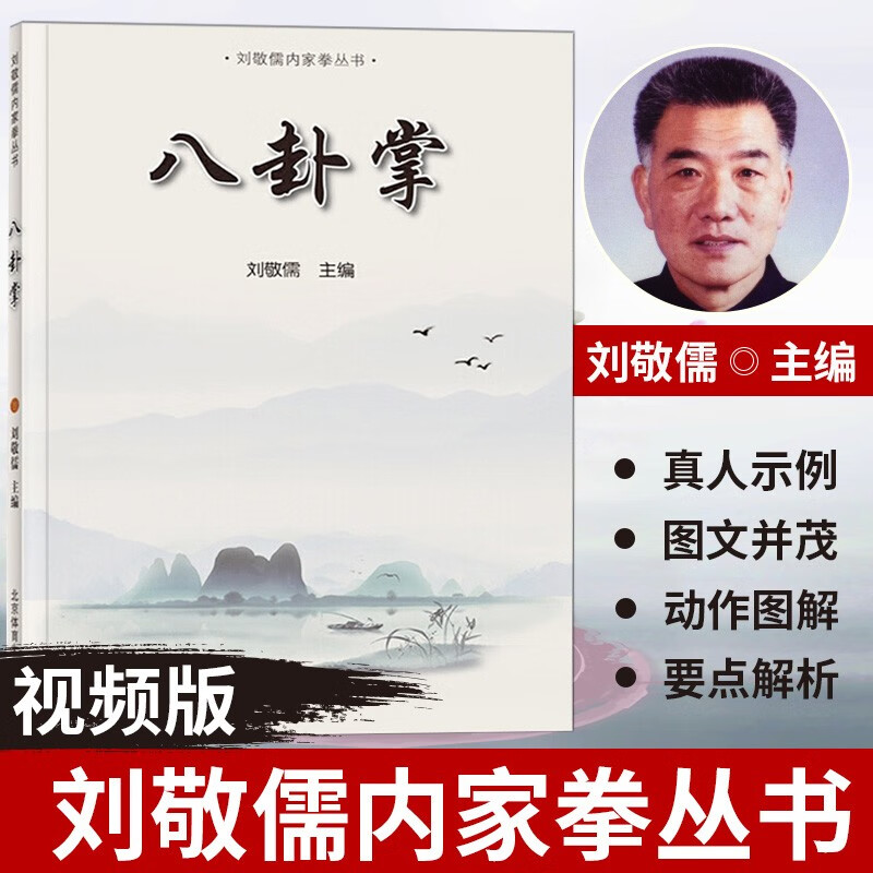 八卦掌（刘敬儒内家拳丛书）功法与技法 武术健身书籍教程 阐发内家拳拳理的精要 武当武术书 北京体育大学出版社