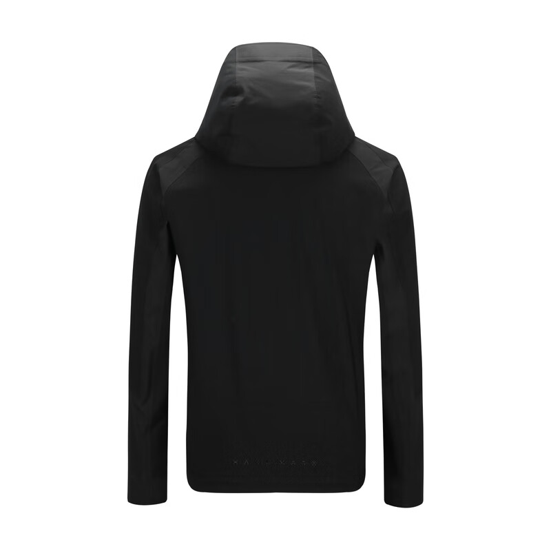 哈特马克斯防泼水羊毛弹力户外通勤男夹克上衣 曜岩黑 L (175)