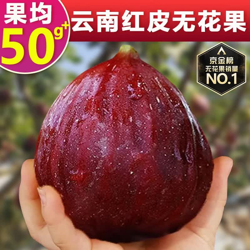 京金榜官方力荐 云南红皮威海青皮无花果新鲜应季水果送礼品物盒 红皮2斤装【尝鲜装】 现摘现发怎么看?