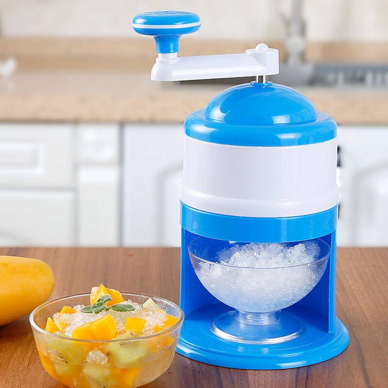 家用刨冰机手动碎冰机便携迷你小型爆冰机手摇式冰沙器碎冰器雪花绵绵冰沙机夏季奶茶店制冰破冰器打冰机手摇式碎冰机蓝色 虎窝购 家用刨冰机手动碎冰机便携迷你小型爆冰机手摇式冰沙器碎冰器雪花绵绵冰沙机夏季奶茶店制冰破冰器打冰机手摇式碎冰机蓝色 虎窝购