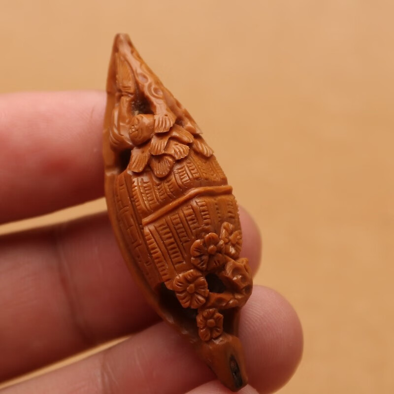 snqp橄榄核吊坠橄榄核 雕刻核舟记单籽单颗 小船项链文玩挂件手机扣