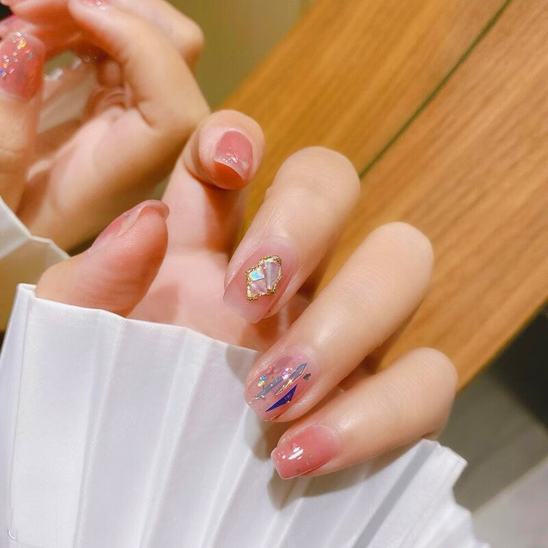孜甲花假指甲贴片网红抖音夏季美甲成品持久防水美甲贴片 图三款大号