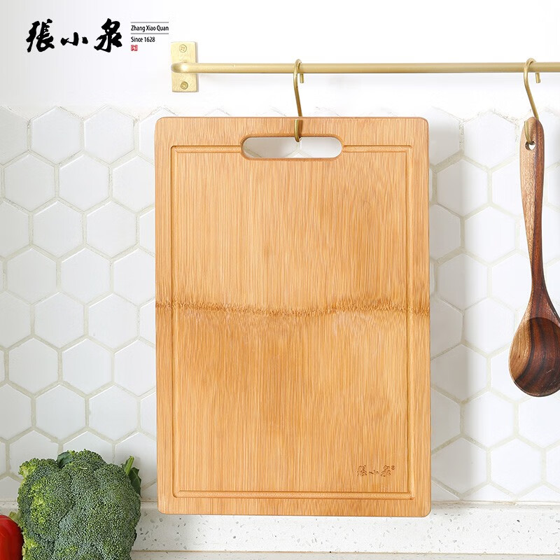 张小泉 本真系列砧板 菜板 案板  水槽款菜板 切菜 切水果 【天然竹材】38*26*1.7cm