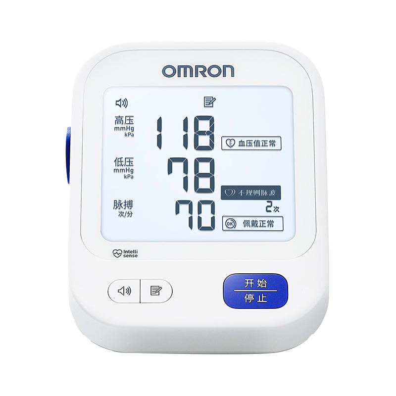 OMRON 欧姆龙 U725A 上臂式血压计 白色 语音款