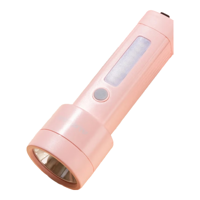 奧克斯小型手電筒太陽(yáng)能充電戶(hù)外強光長(cháng)續航小巧便攜學(xué)生兒童宿舍應急燈 【頂配款+太陽(yáng)能充電】胭脂粉 2