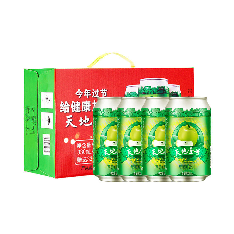 天地壹号 苹果醋饮料330ml×12+3罐