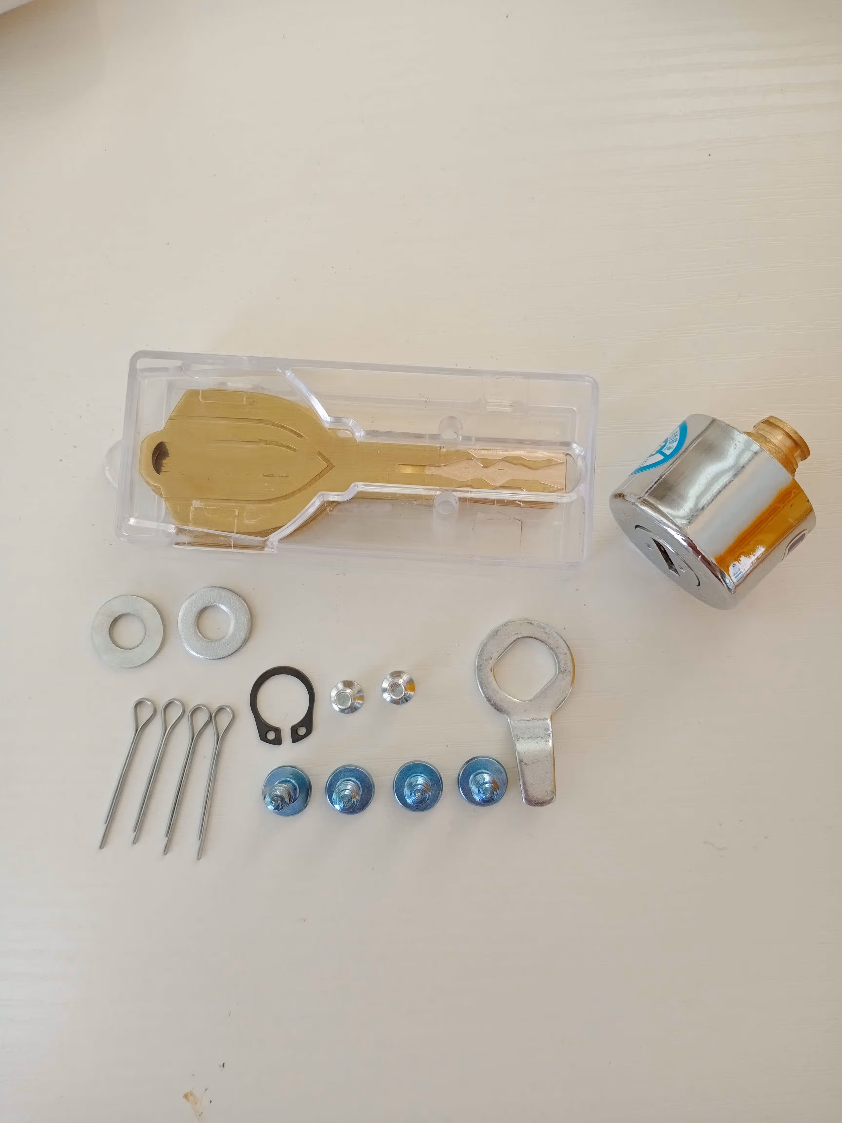 驭舵老式王力防盗门锁迷你自动碰锁升级超c级自动头锁芯22mm锁芯 一个