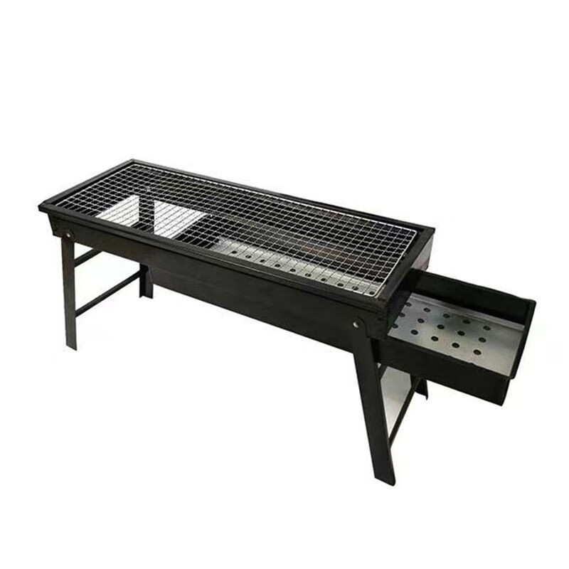 韩泊莉（HANBOLI）美妆工具 烧烤架家用木炭烧烤炉户外小型碳烤炉折叠抽拉炉 1个【方格烤网】