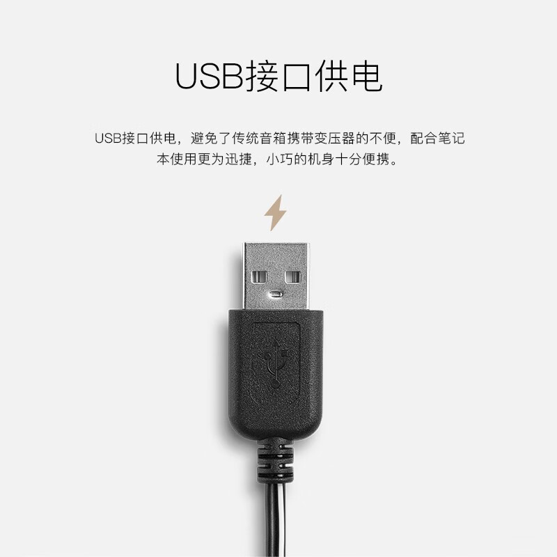 漫步者（EDIFIER） R10U 2.0声道电脑音响音箱 台式机笔记本桌面音响 黑色