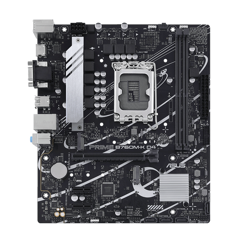 ��˶��ASUS��PRIME B760M-K D4 ���� ֧�� CPU 13600KF/13400F��Intel B760/LGA 1700�� 799Ԫ