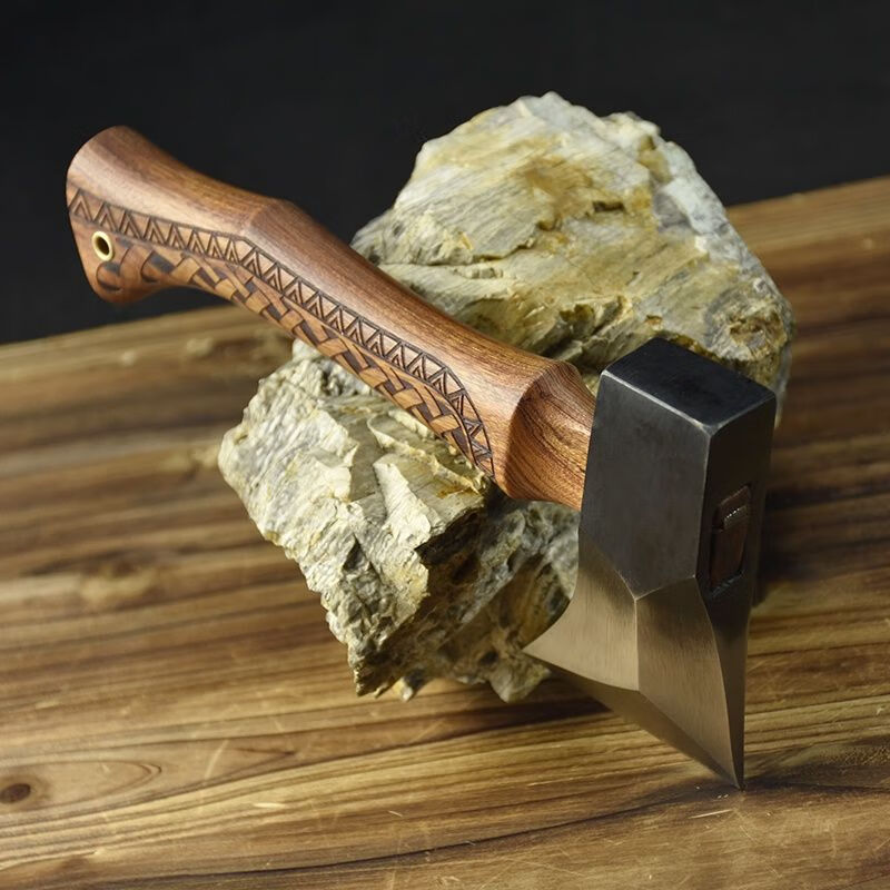 喜普夹钢木工斧手工锻打斧家用劈柴斩骨斧头斧子户外便携腰斧 lc02264