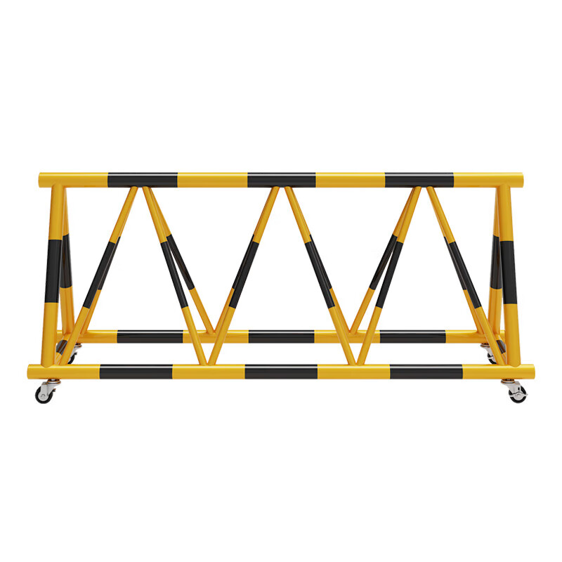 罗德力 拒马护栏 电动带刺道路防撞栏移动路障挡车安全隔离栏 黄黑