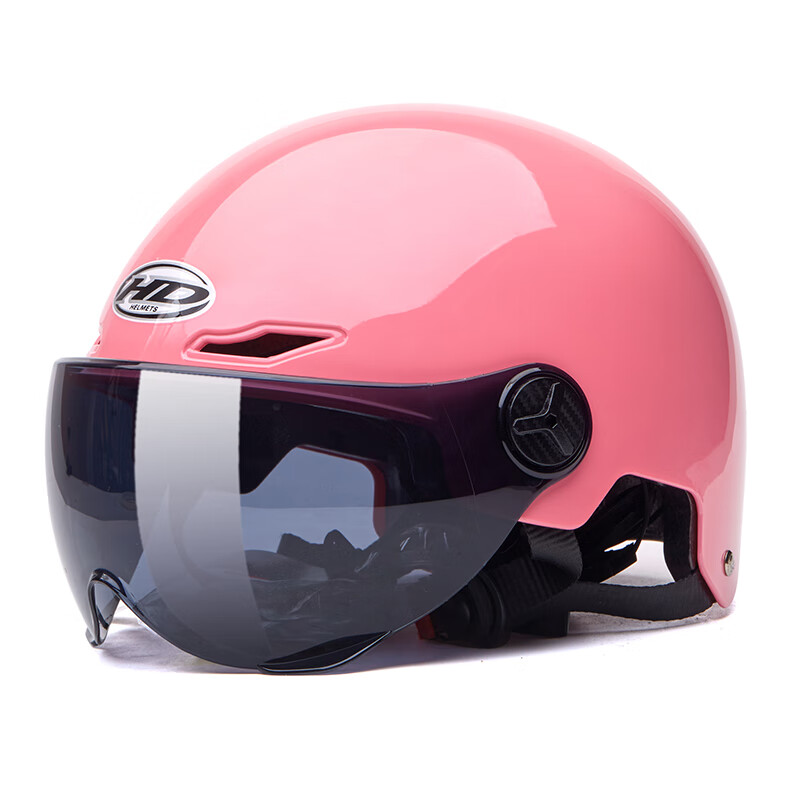 华盾（HD）3c款HD302电动车摩托车头盔男女夏季防晒机车哈雷轻便式半盔四季电瓶车个性安全头帽 粉色