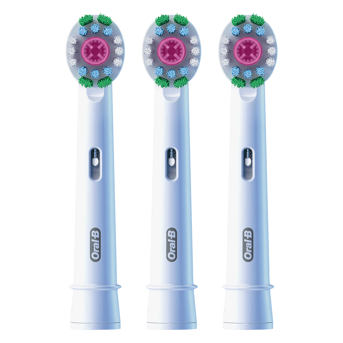 欧乐B电动牙刷头小圆头成人升级款X型刷头适配成人D/P/Pro系列牙刷 【3D美白型】EB18 3支