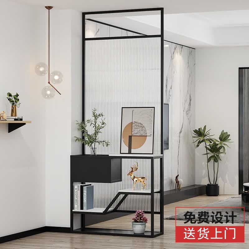 侠友北欧轻奢超白长虹钢化玻璃屏风隔断入户客厅现代简约家用大理石置 可定制其他款式，颜色使用感如何?