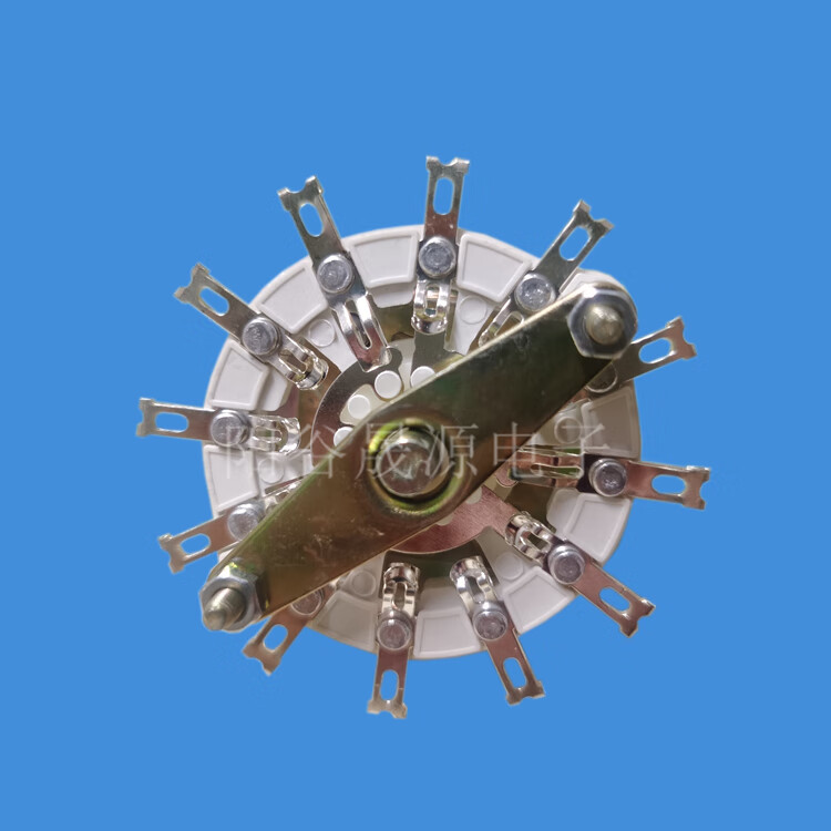鹿色线圈充电器电压调节旋转开关6v12v24v转换三档电压开关带旋钮螺丝