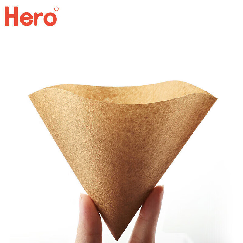 Hero咖啡滤纸 滴漏式手冲咖啡过滤纸V型滤杯用滤纸1-2人份小号 原木色怎么看?