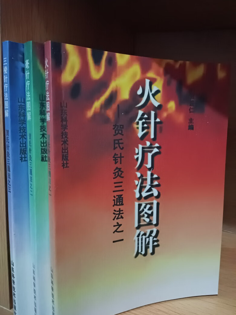 三本 贺氏针灸法:火针疗法图解,毫针疗法图解,三棱针疗法图解