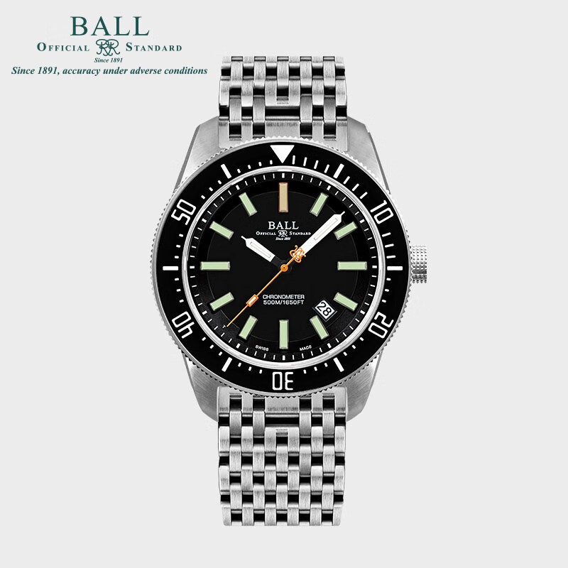 波尔(ball)工程师系列-自由深潜钢带橡胶带dm3108a-scj 43mm【特】 dm