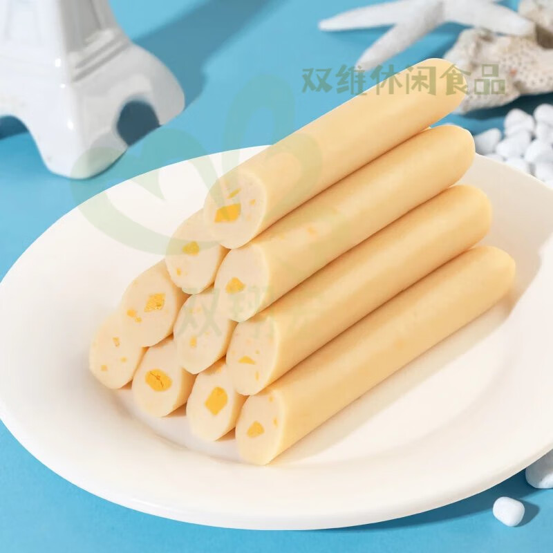 i海洋演义芝士原味鳕鱼肠200g*6罐儿童即食鱼零食解馋网红休闲 芝士味